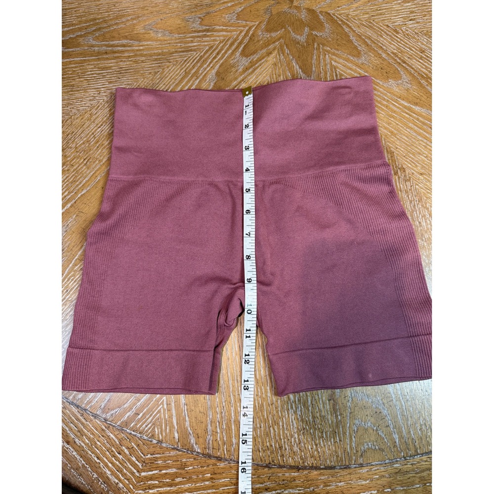 SET Active Sculptflex Bike Shorts Mauve Pink High Waist Seamless Size Small - Picture 5 of 7